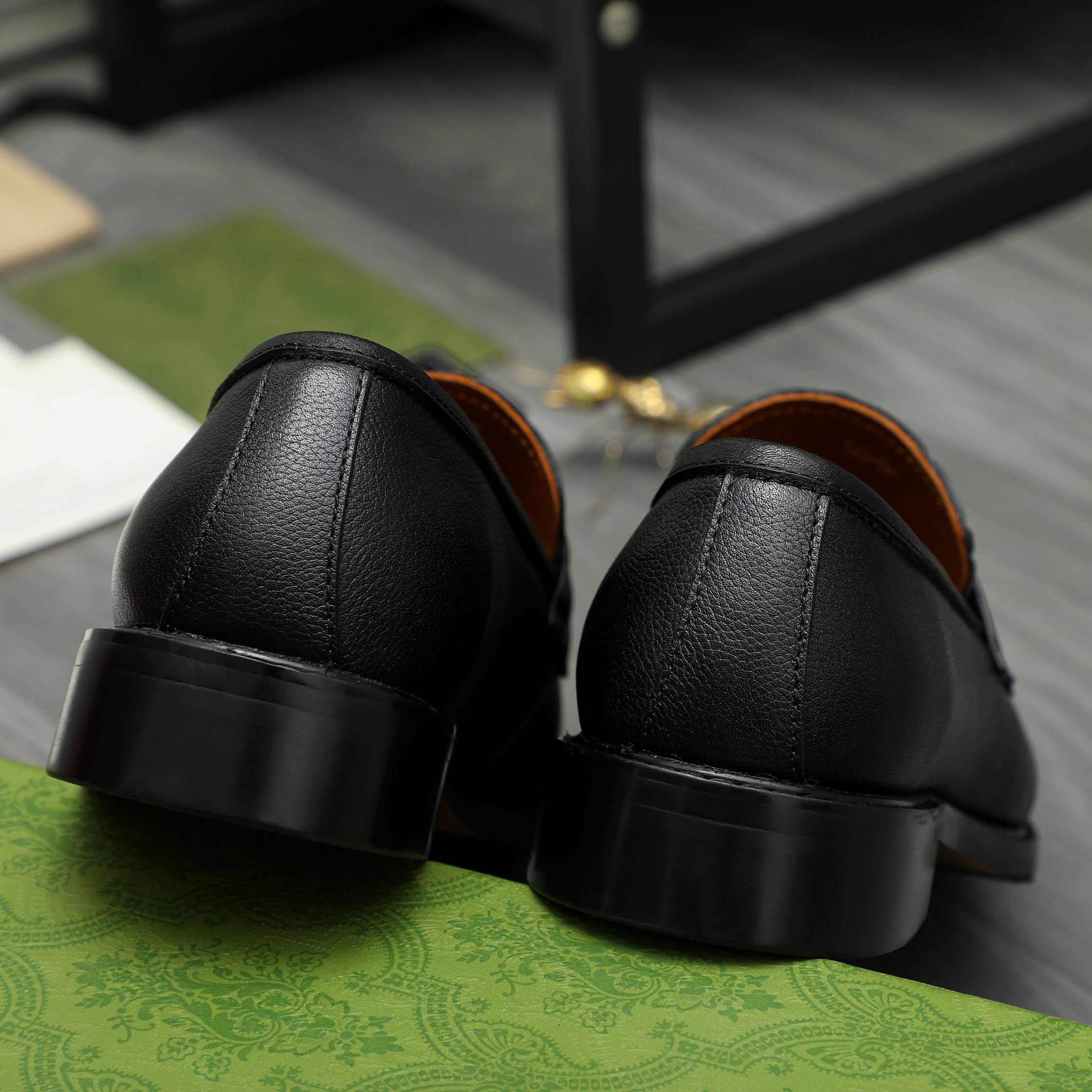 Gucci men's leather shoes-84