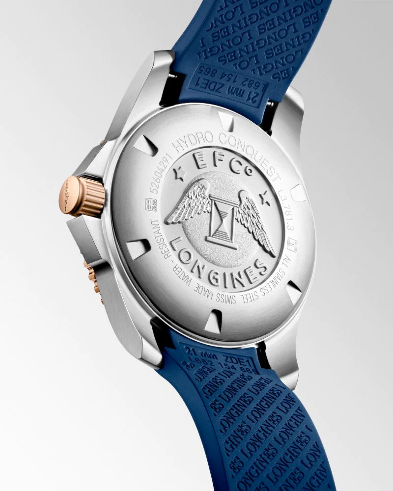 Hydroconquest 41MM Automatic Blue Ceramic Rose Gold Watch L37813989