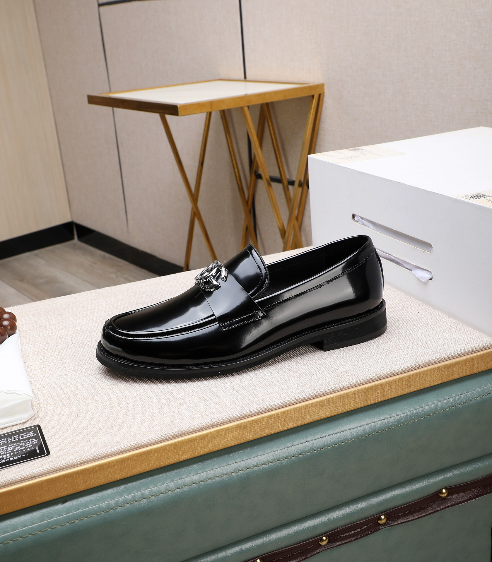 D&G men's leather shoes-9