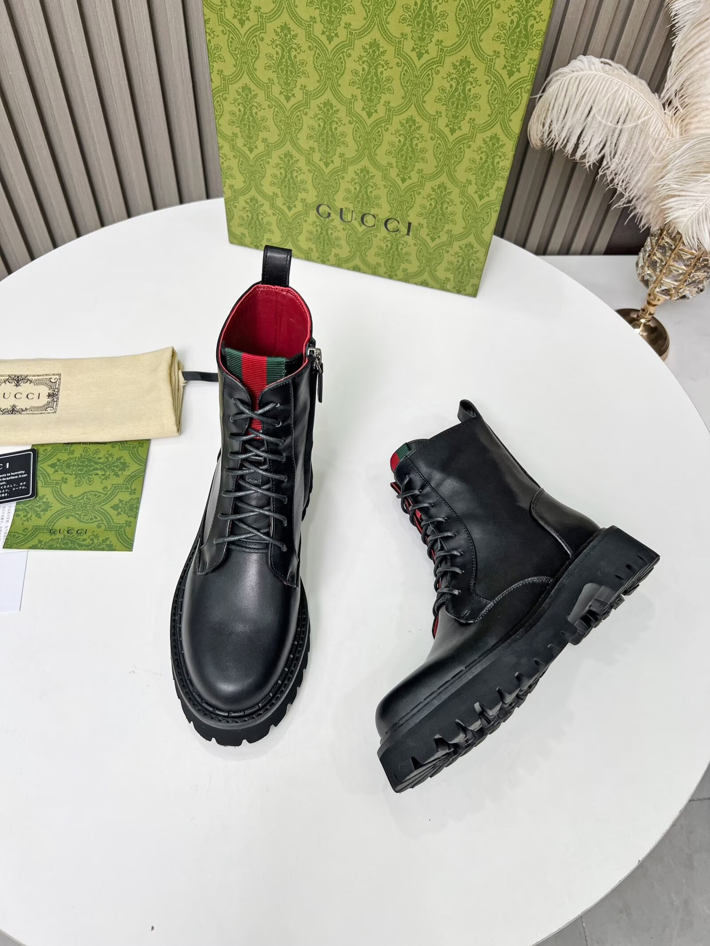 Gucci women's leather shoes-9