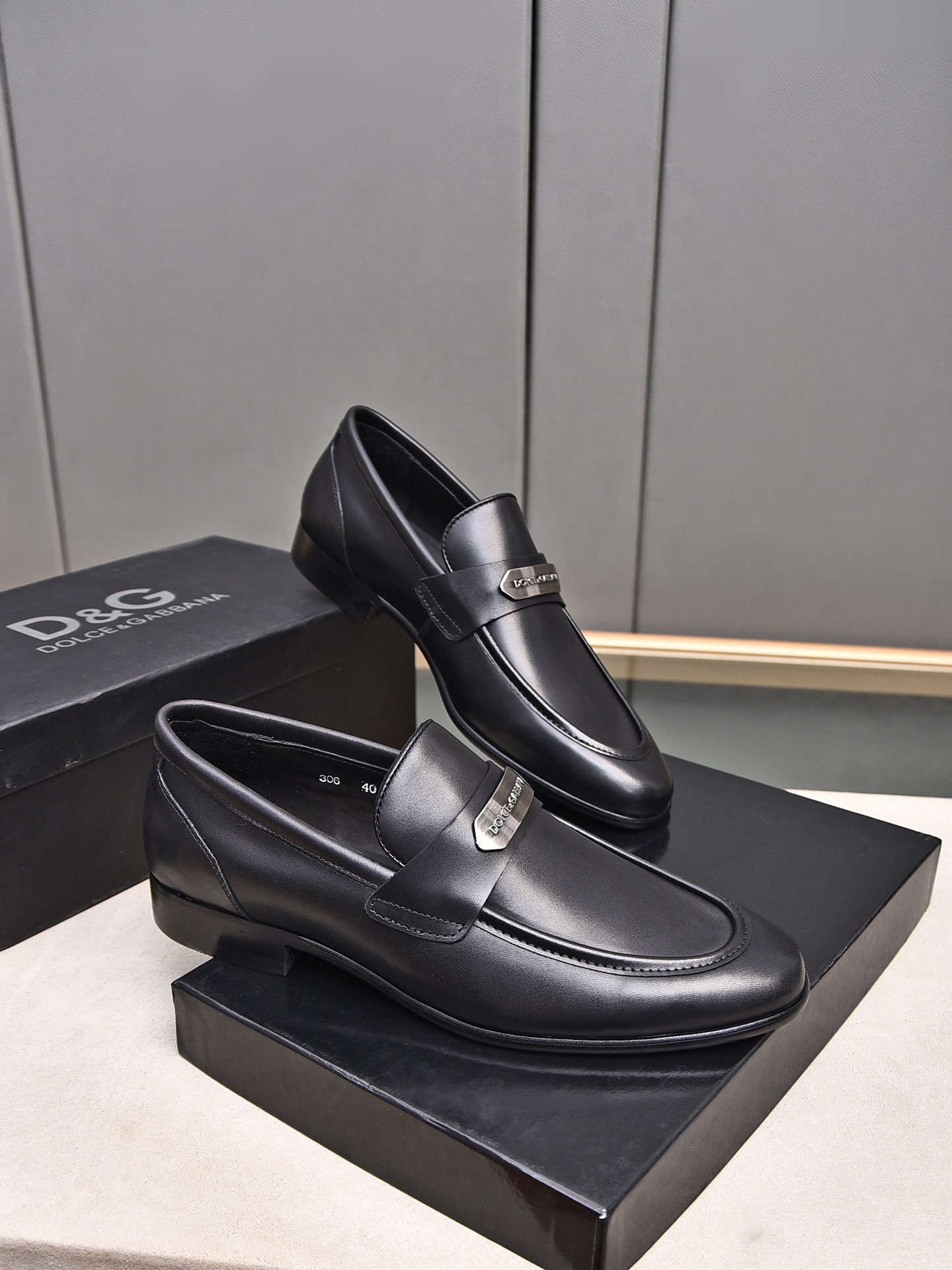 D&G men's leather shoes-43