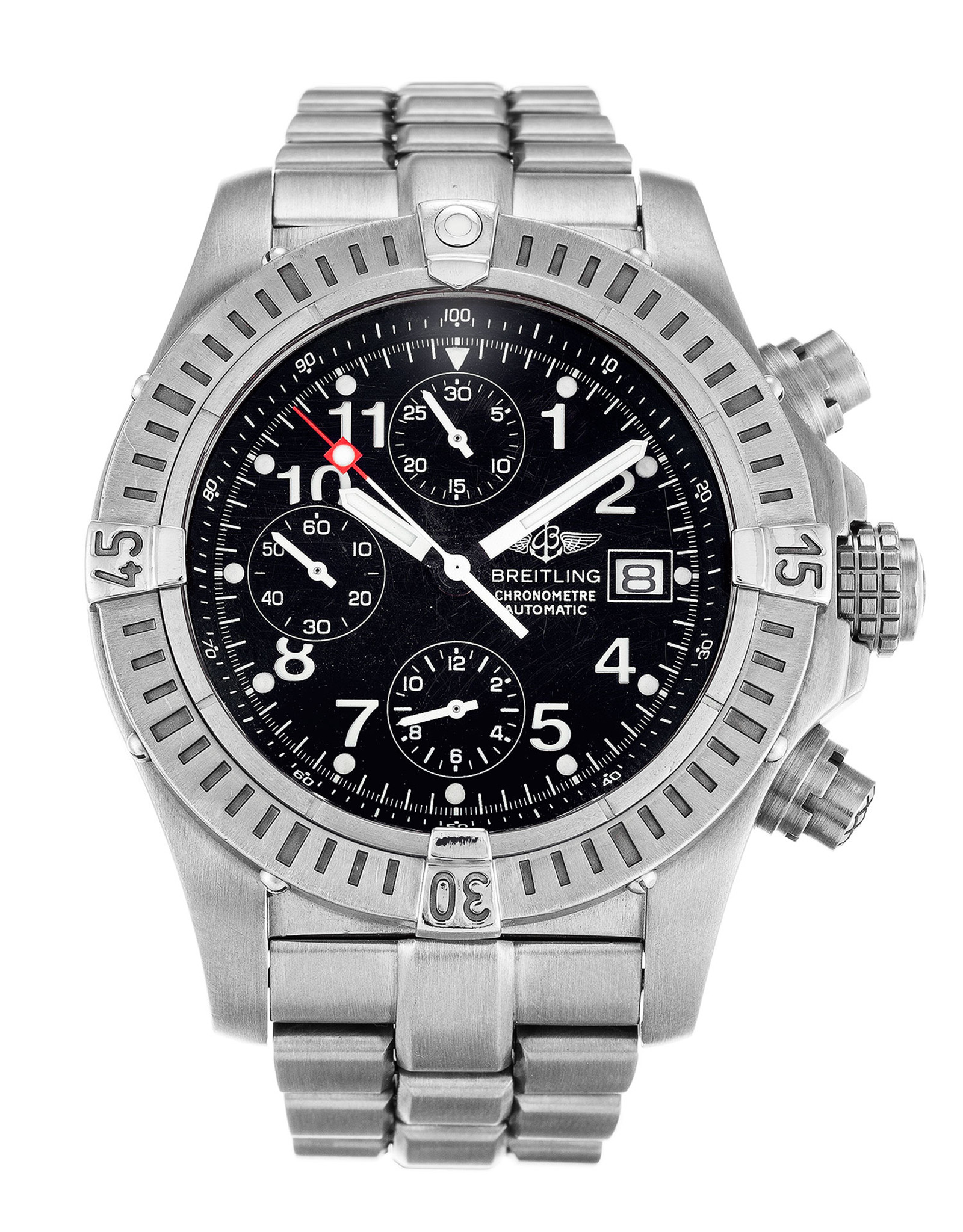 Chrono Avenger Black Dial Number Markers E13360