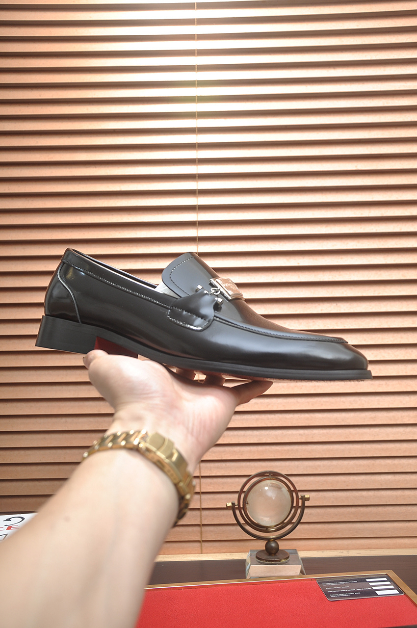 D&G men's leather shoes-81