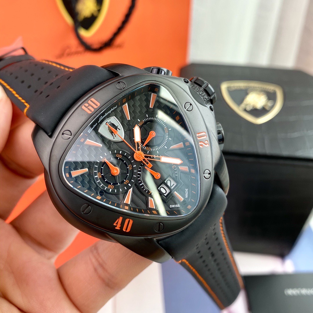 Tonino Lamborghini New Spyder Chronograph black / orange