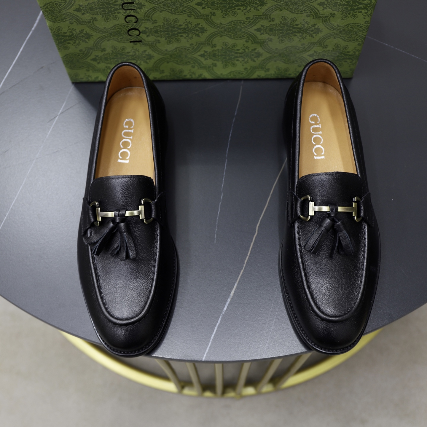 Gucci men's leather shoes-120