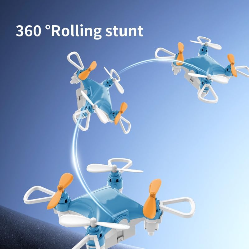 Mini drone, effortlessly perform aerobatics: supports 360° flips and hover mode