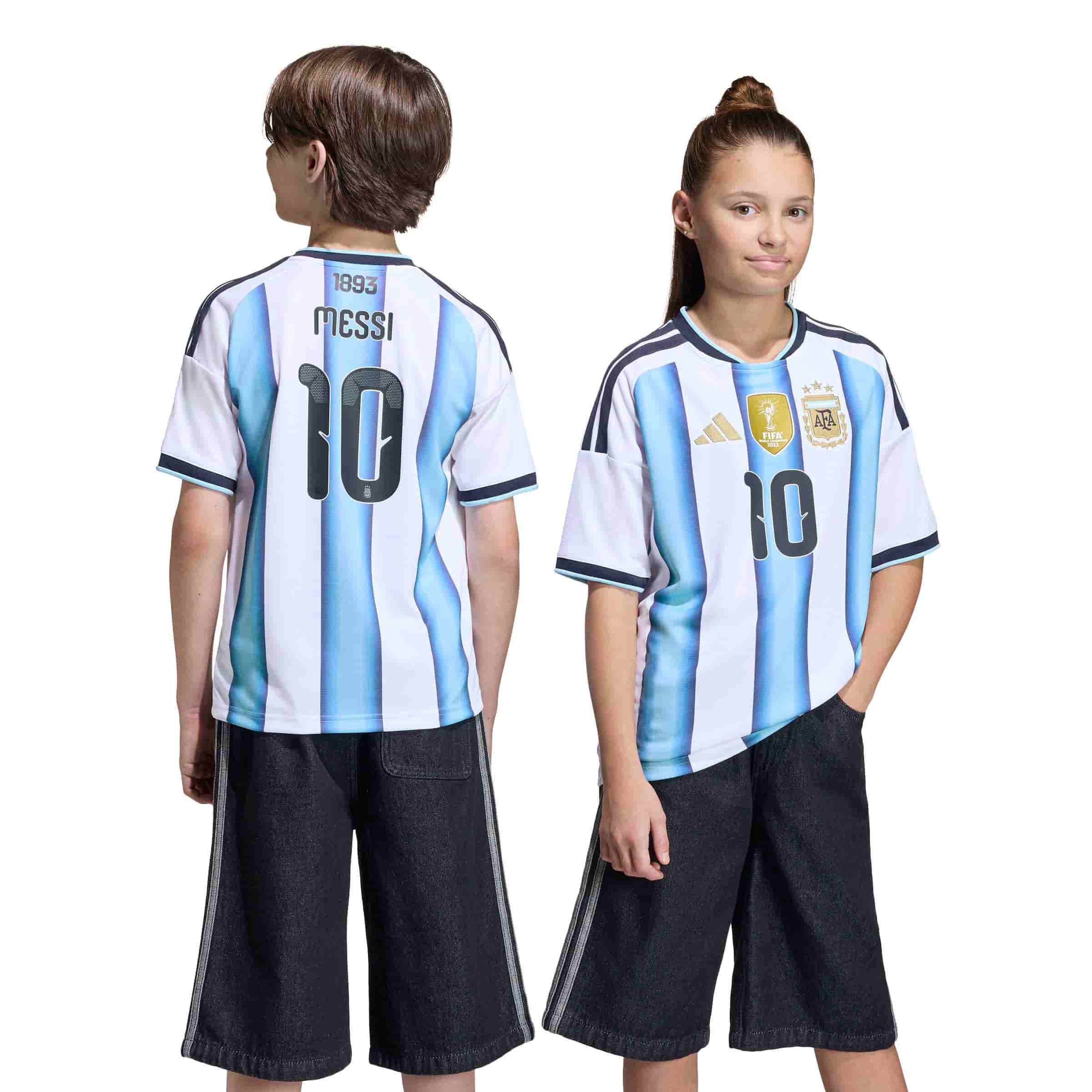 Argentina 26 Home Messi Jersey Youth