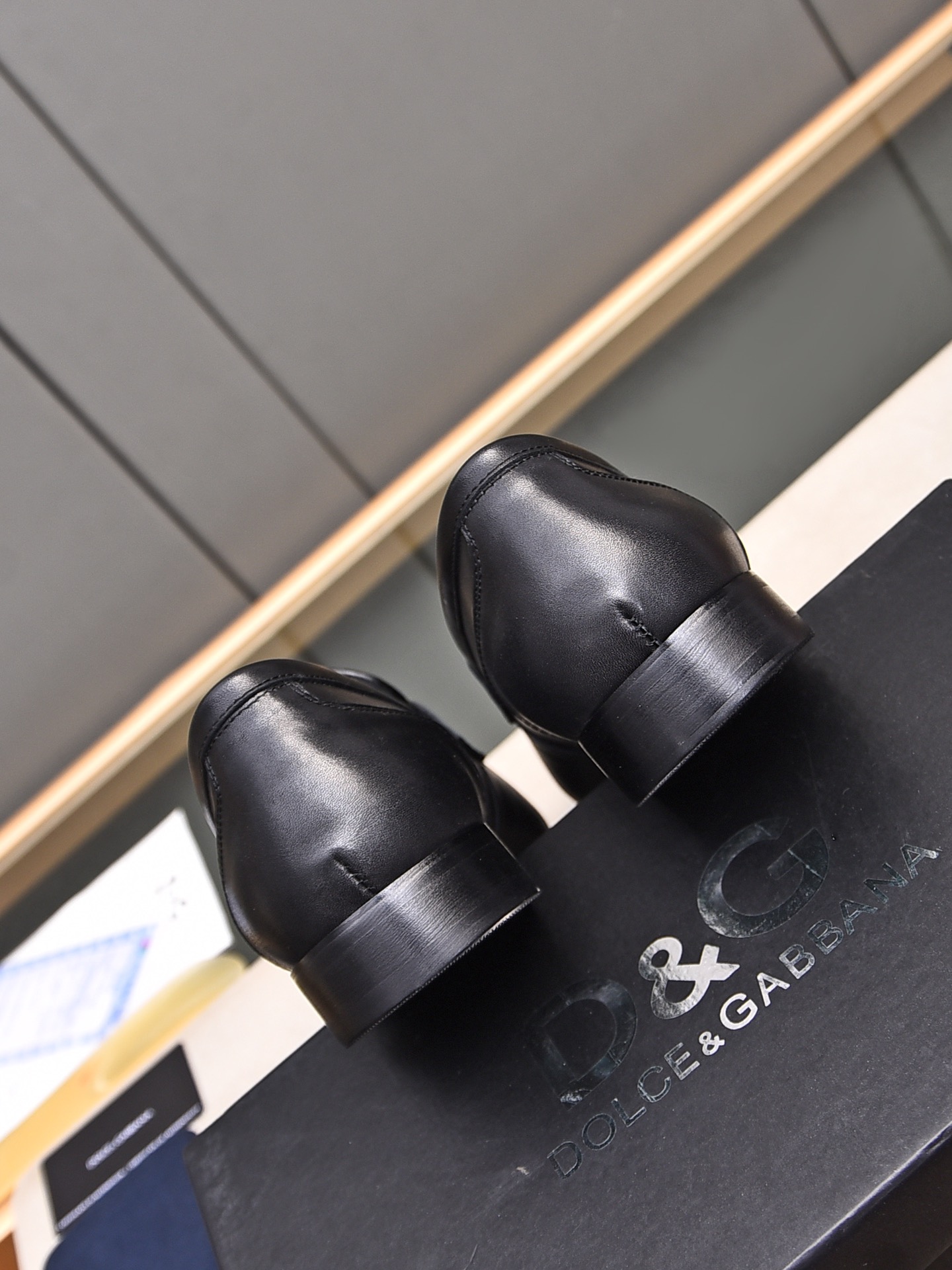 D&G men's leather shoes-15