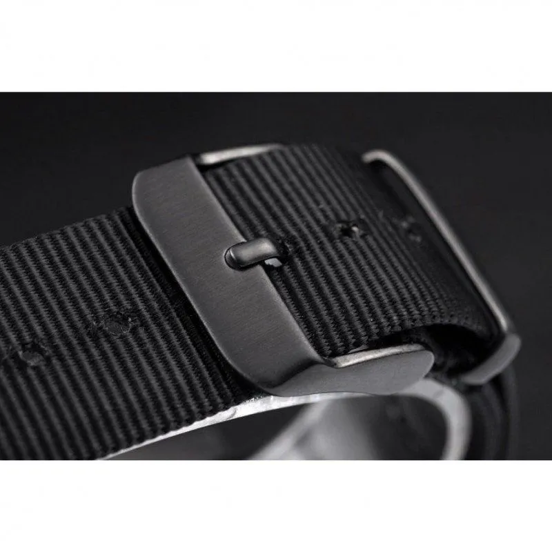 Swiss Submariner Pro-Hunter Black Fabric Strap Black Dial