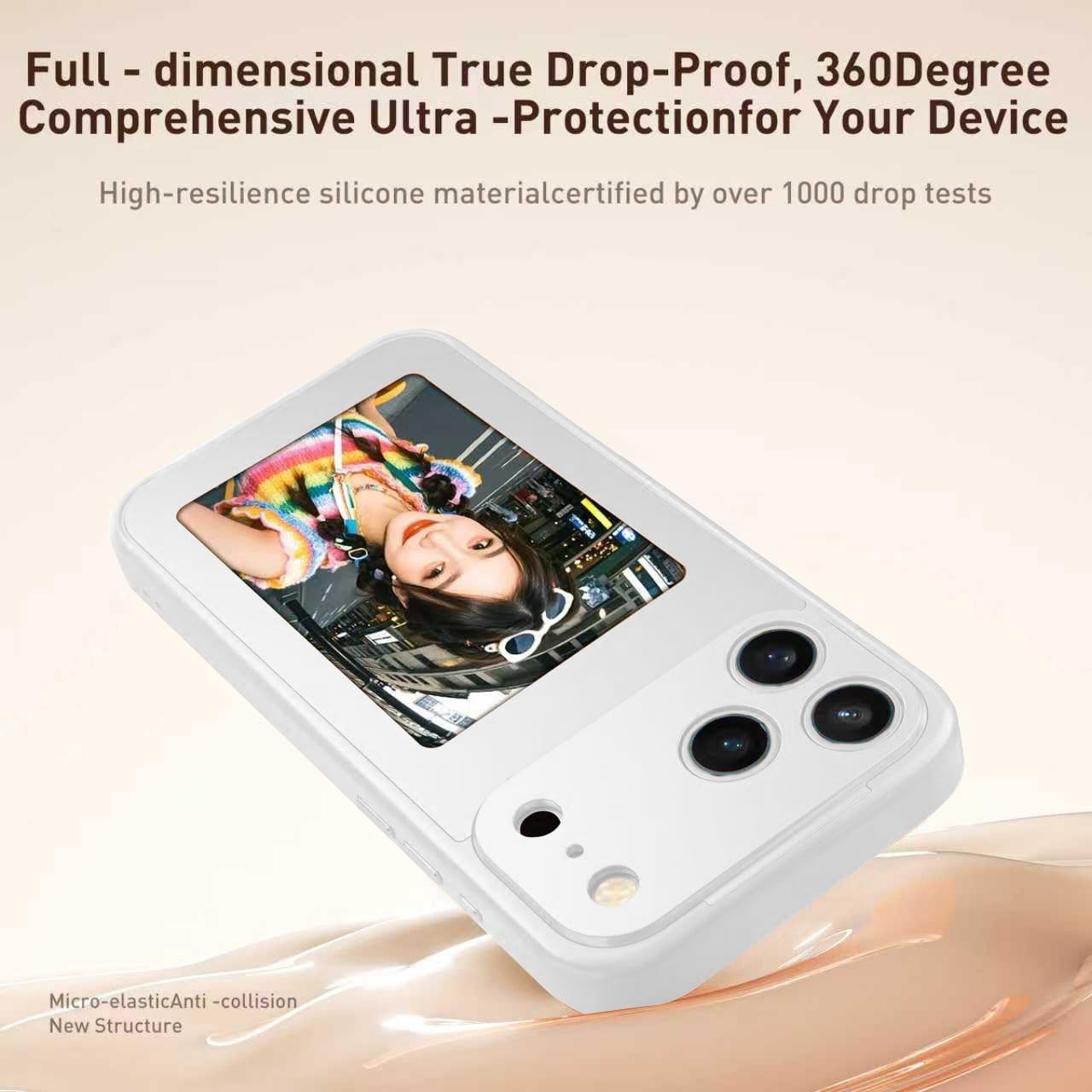 Smart Phone Case Rear Projection Ink Case Customizable Instantly Display Photo Personalize Ink Phone Case Back Cover