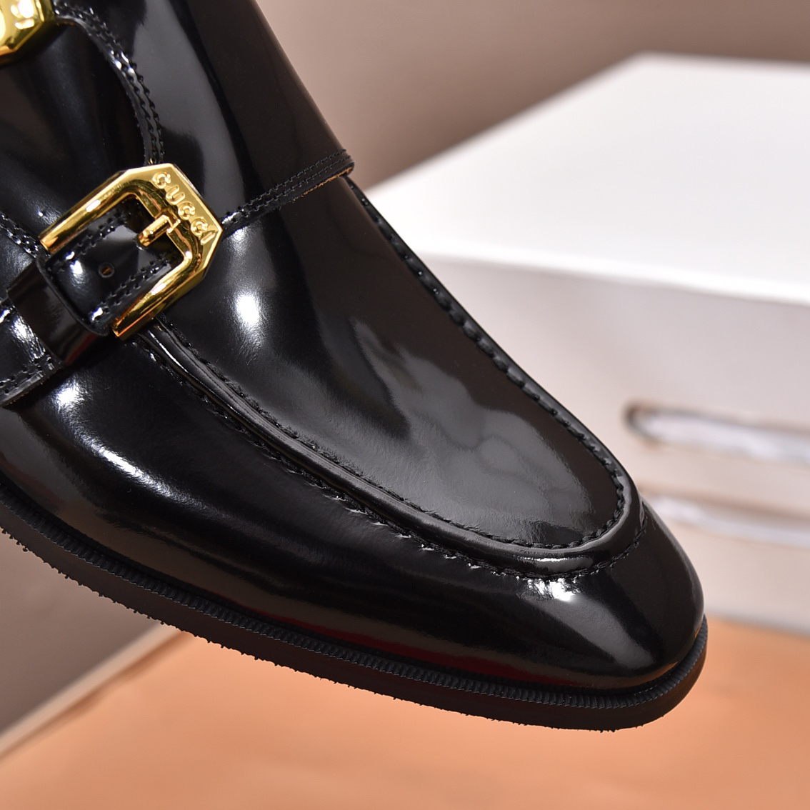 Gucci men's leather shoes-42