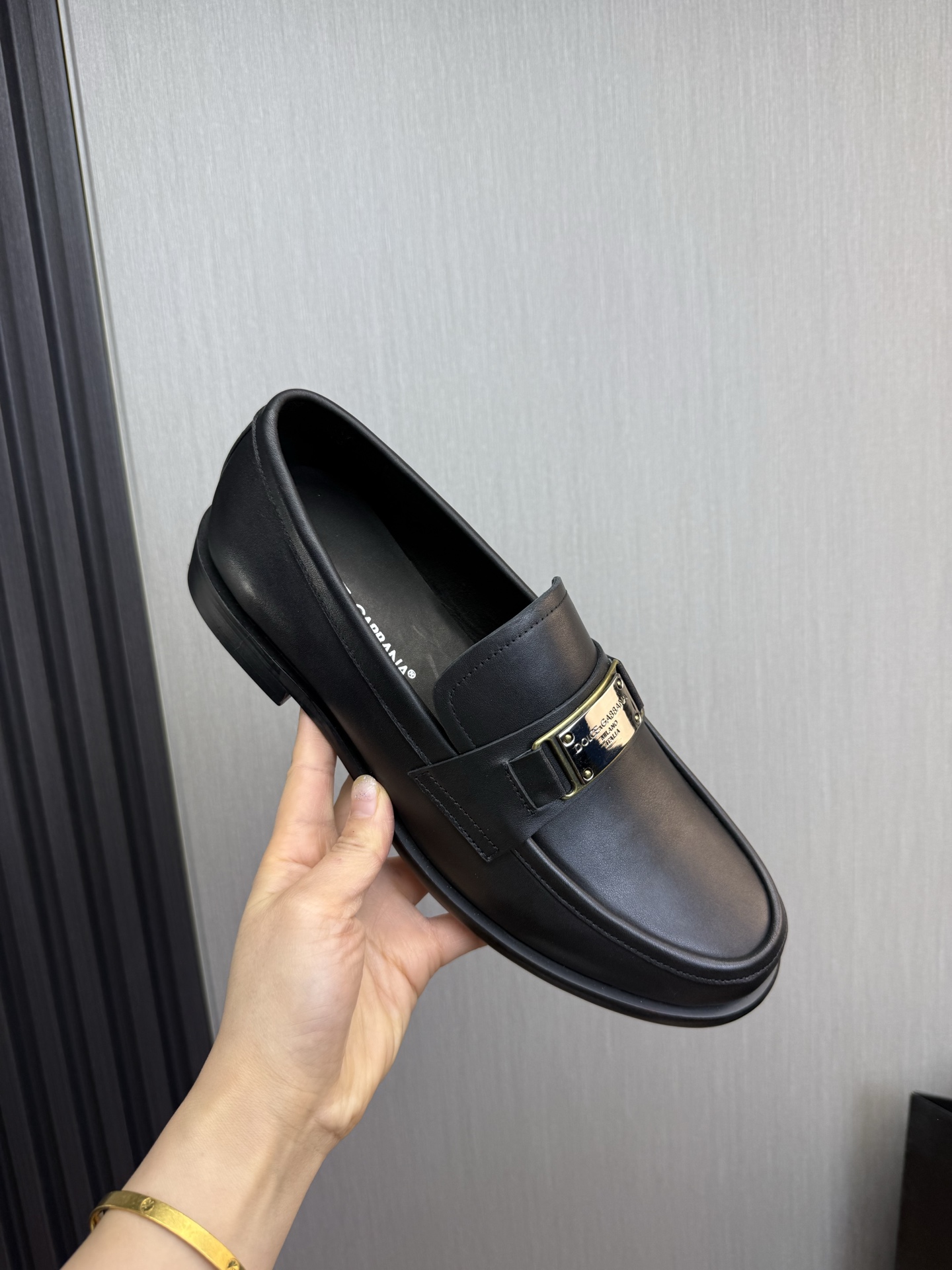 D&G men's leather shoes-22