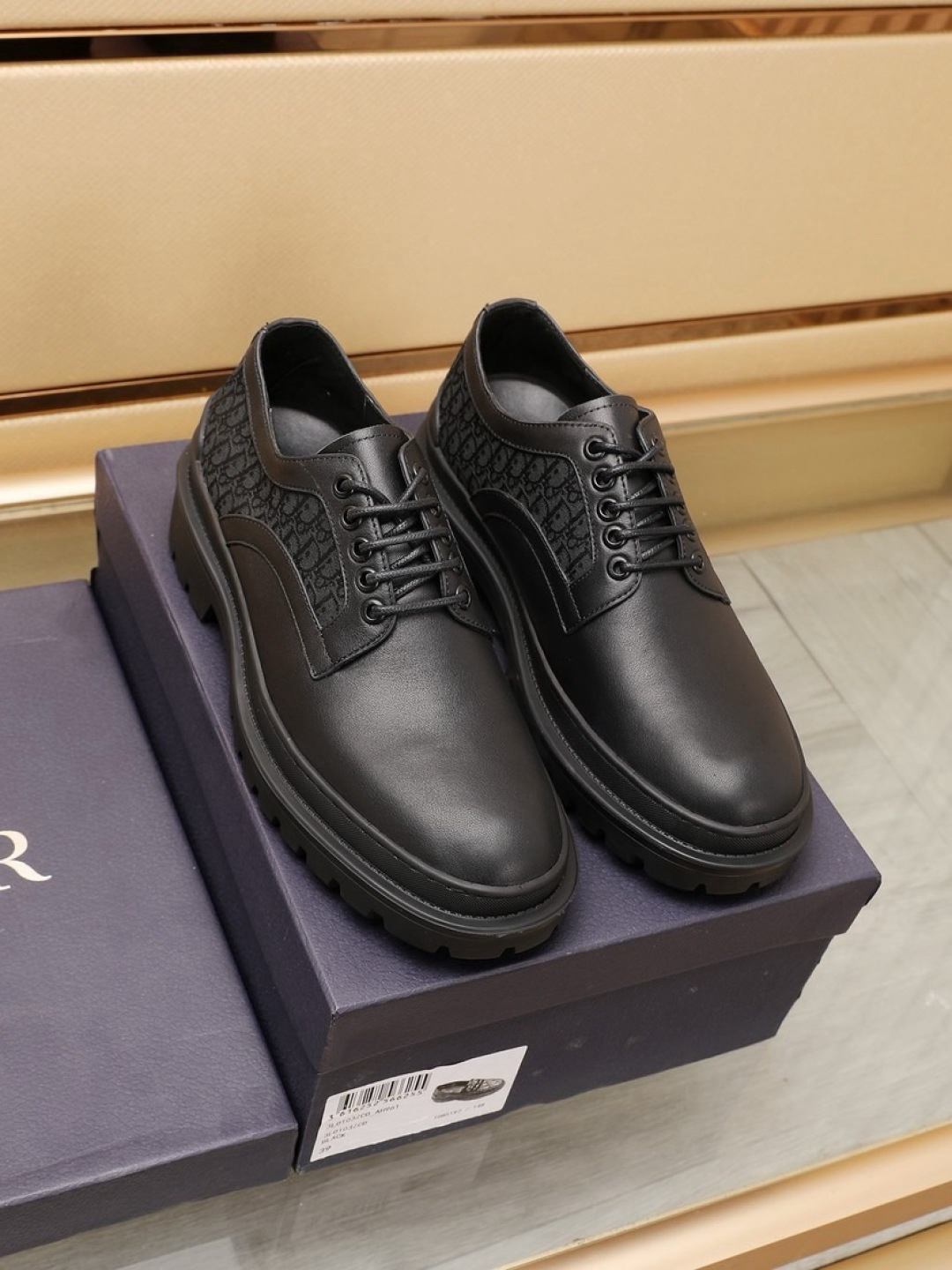 Dior men's leather shoes-38