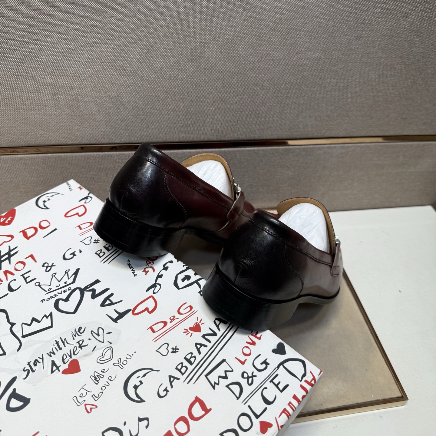 D&G men's leather shoes-40
