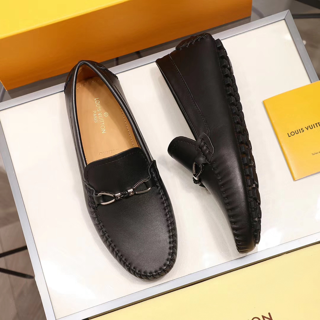 LV women's leather shoes-26