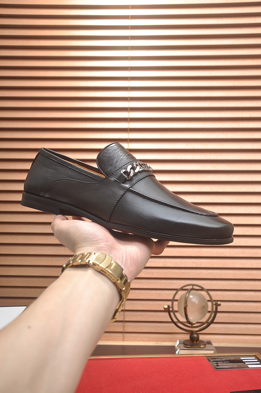 Prada men's leather shoes-23