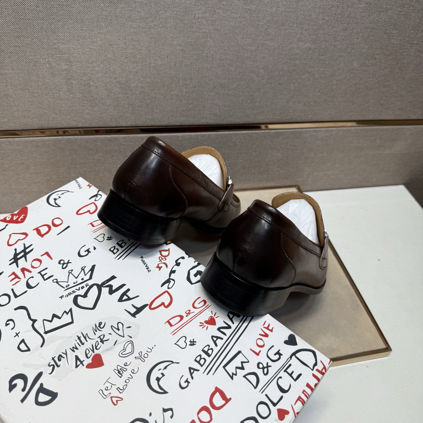 D&G men's leather shoes-92
