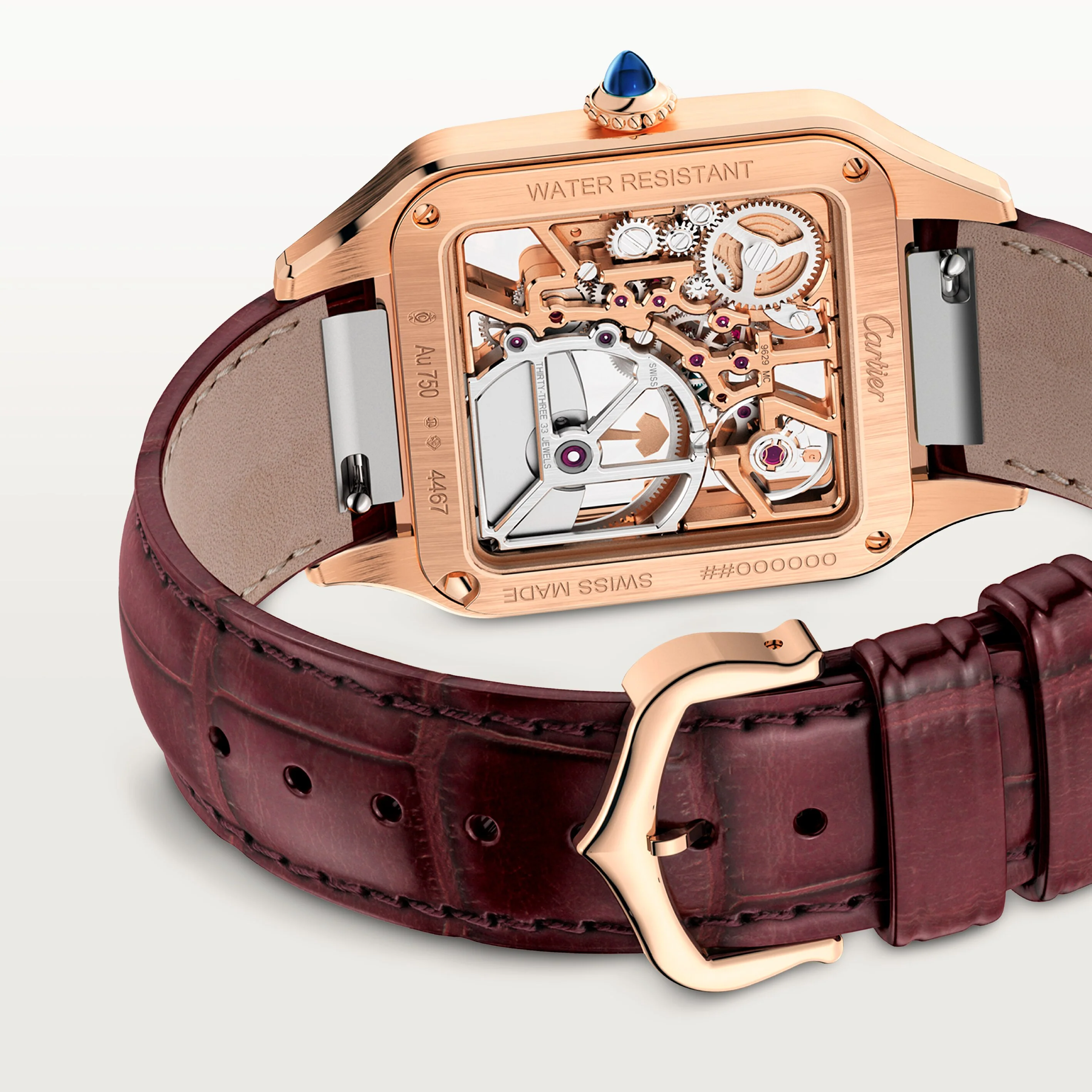Santos-Dumont Skeleton Watch CRWHSA0030(Box NOT Included)