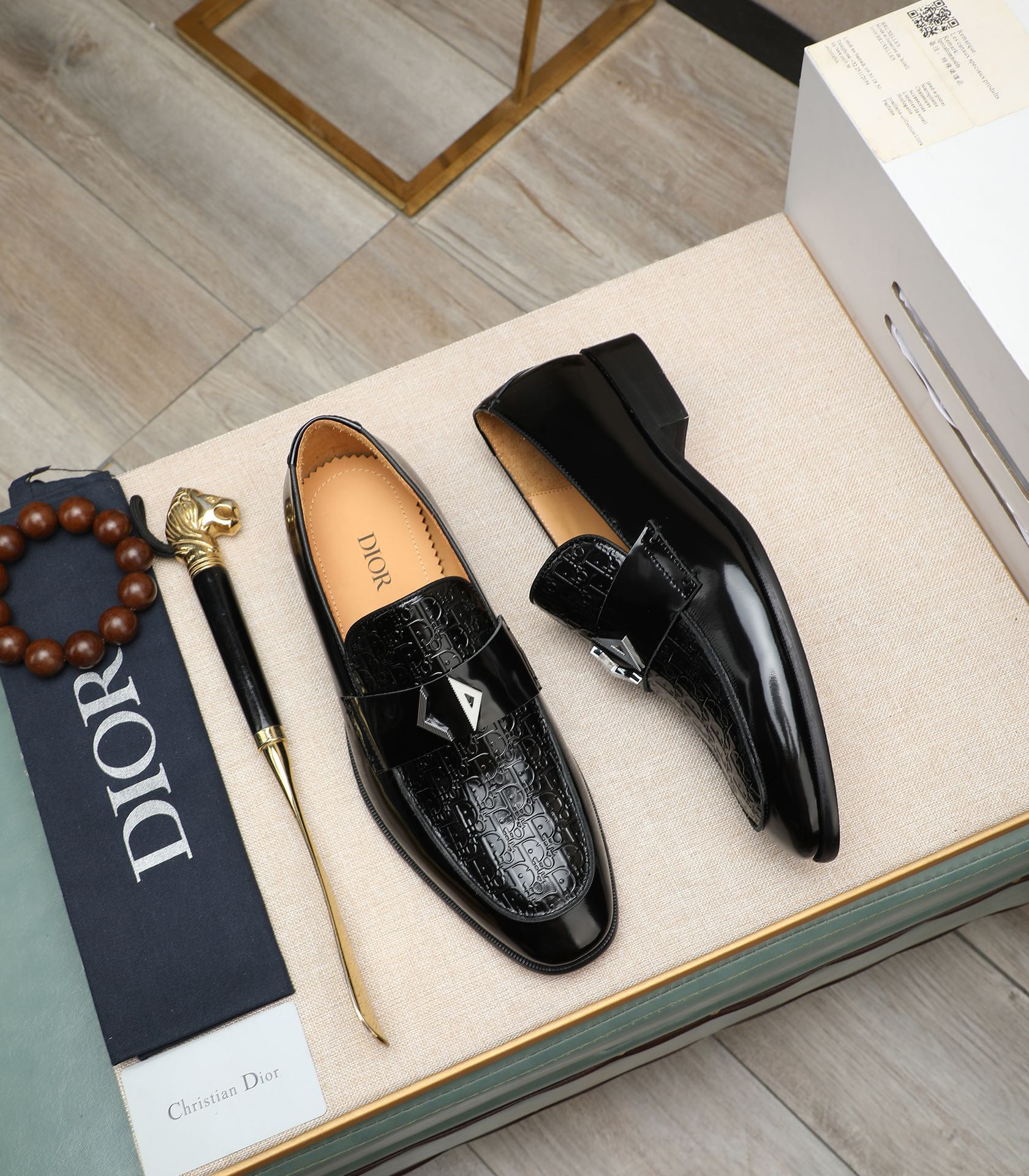 Dior men's leather shoes-81