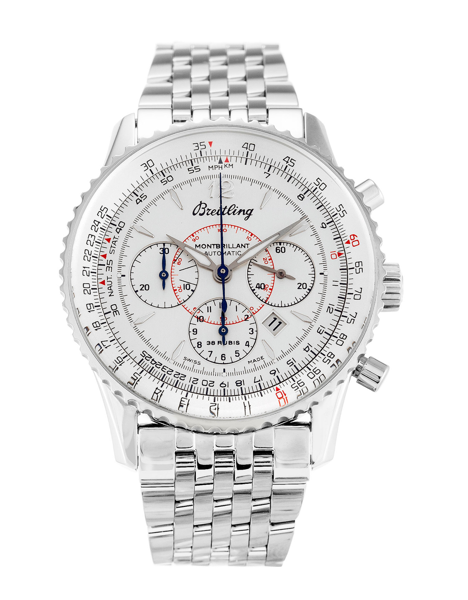 Montbrillant White Dial White Case A41330