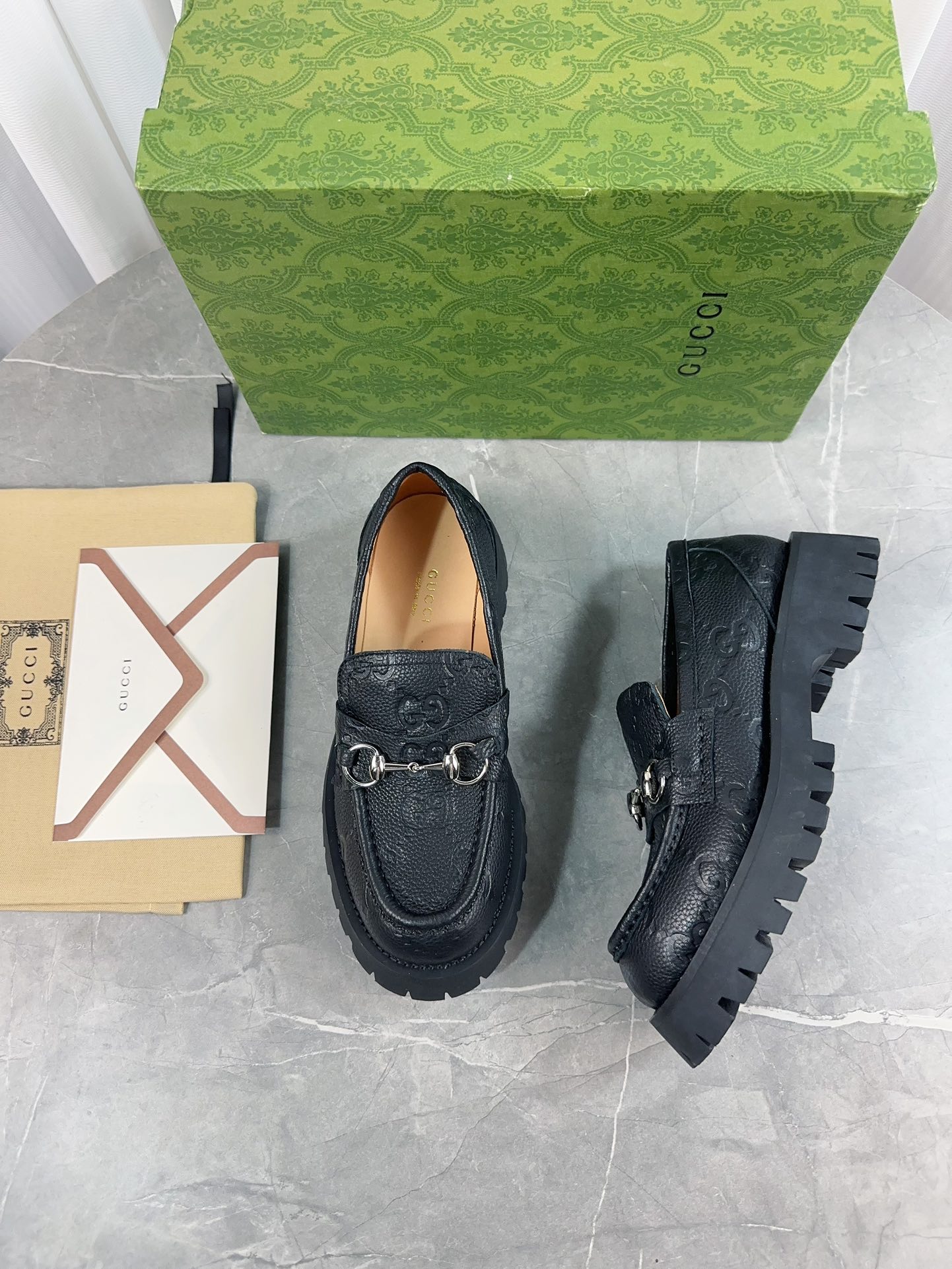 Gucci women's leather shoes-101