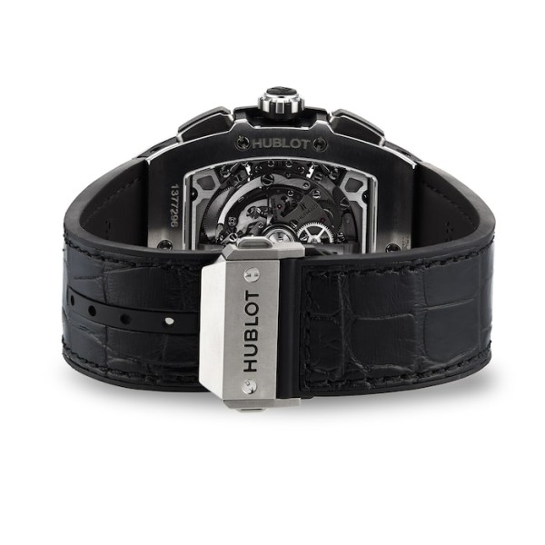 Spirit Of Big Bang Men Automatic Skeleton Leather Watch 601.NM.0173.LR
