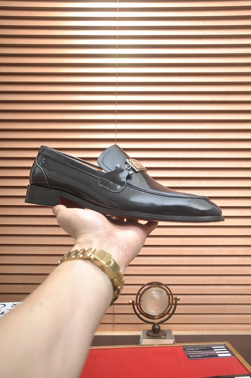 D&G men's leather shoes-80