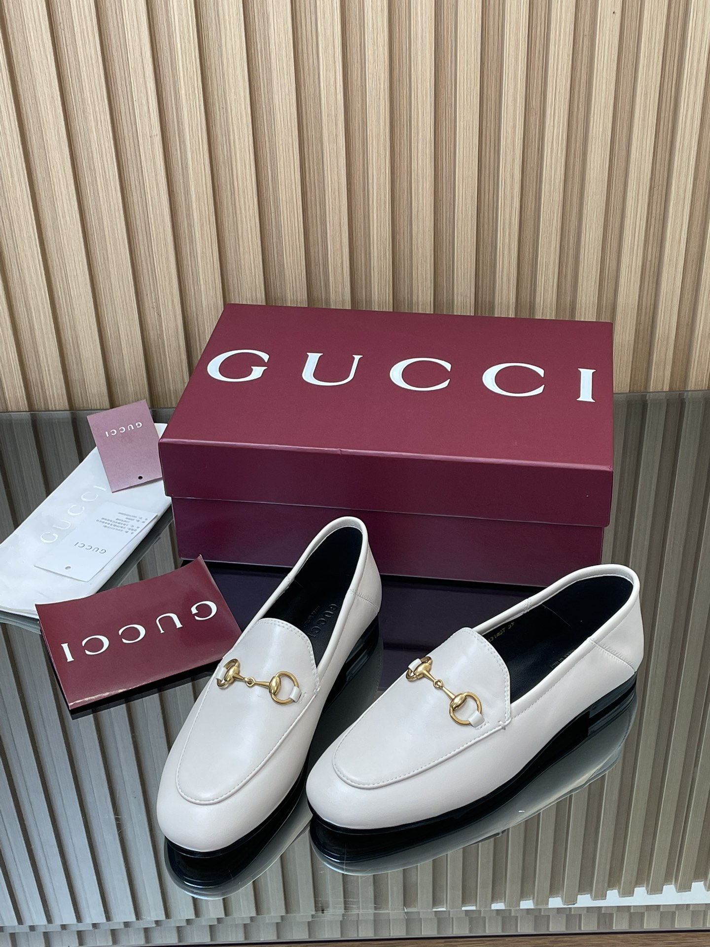 Gucci women's leather shoes-45