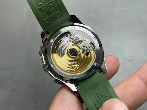 Aquanaut 5968A-001 Chronograph 42.2 mm,Steel,5968A-001 Green Strap