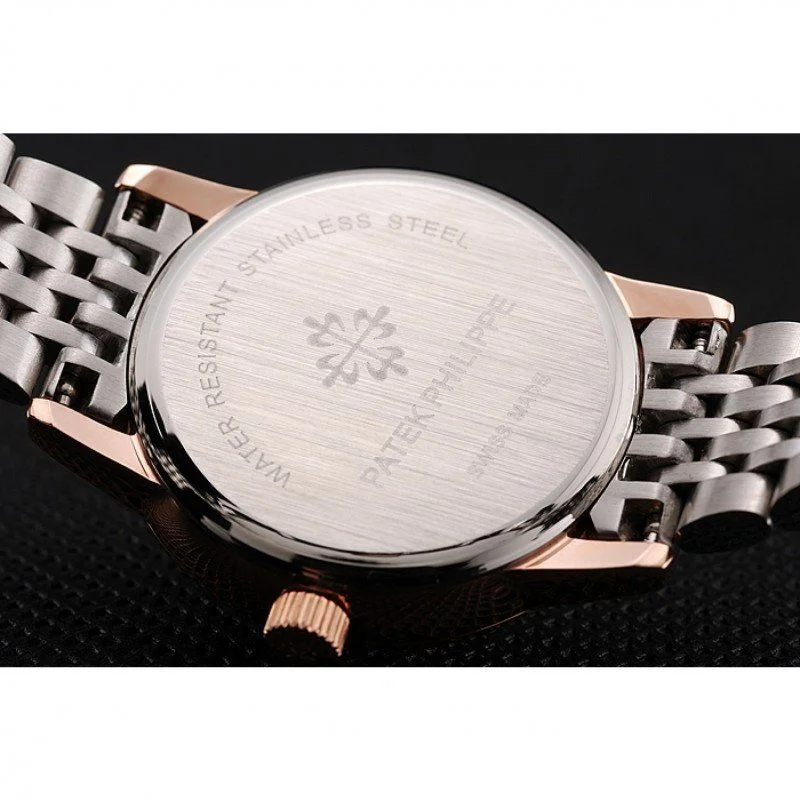 Calatrava Dial White 28 mm, Rose Gold