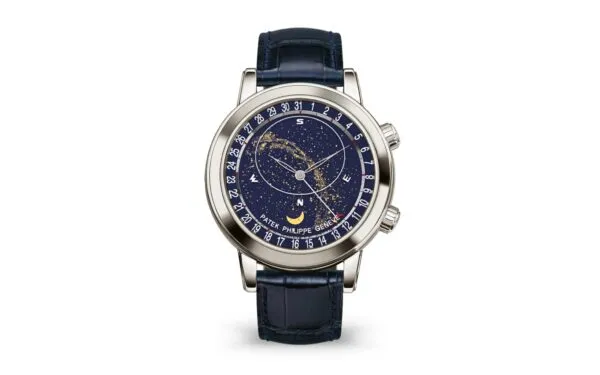 Celestial, Moon age 44 mm,Platinum,6102P-001