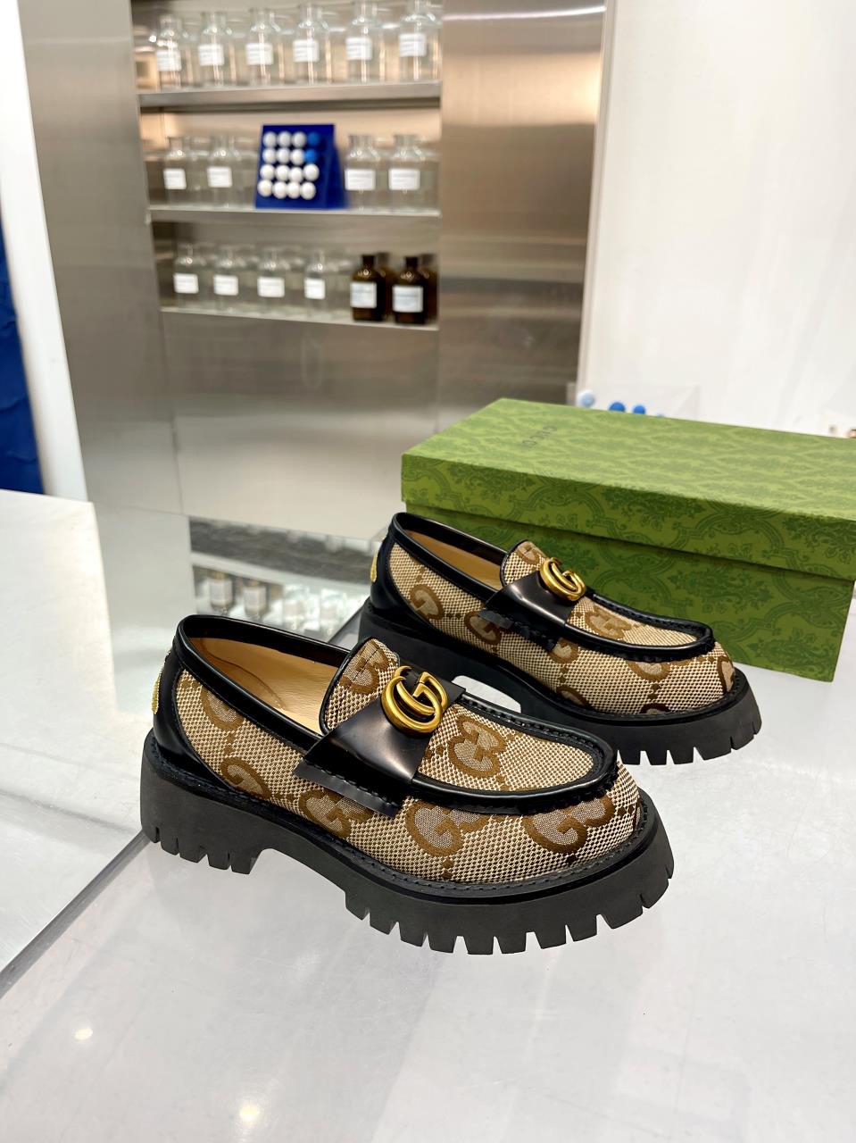 Gucci women's leather shoes-80