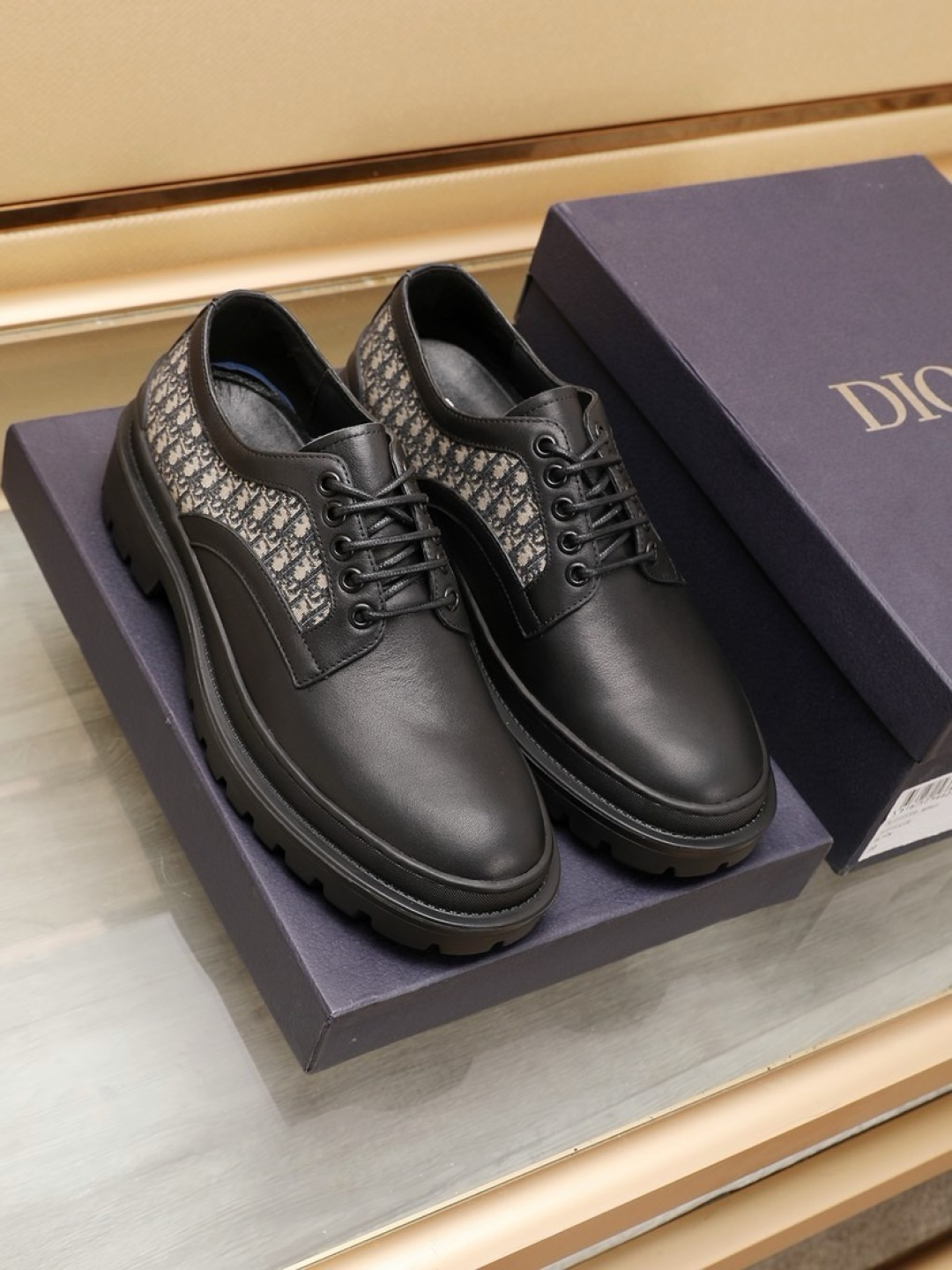 Dior men's leather shoes-75