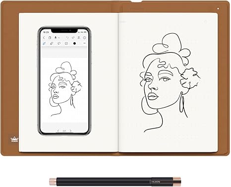 2-in-1 Digital Notebook Drawing Tablet With Battery-free Pen