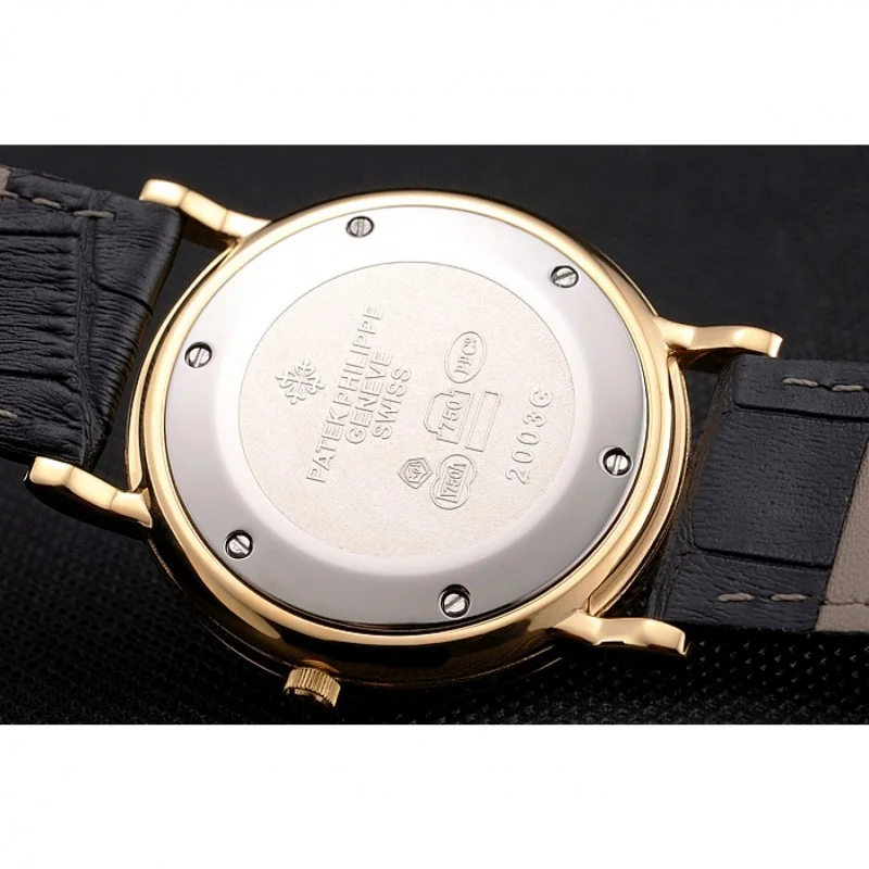 Calatrava Roman Dial Gold 40 mm, Yellow Gold Plated