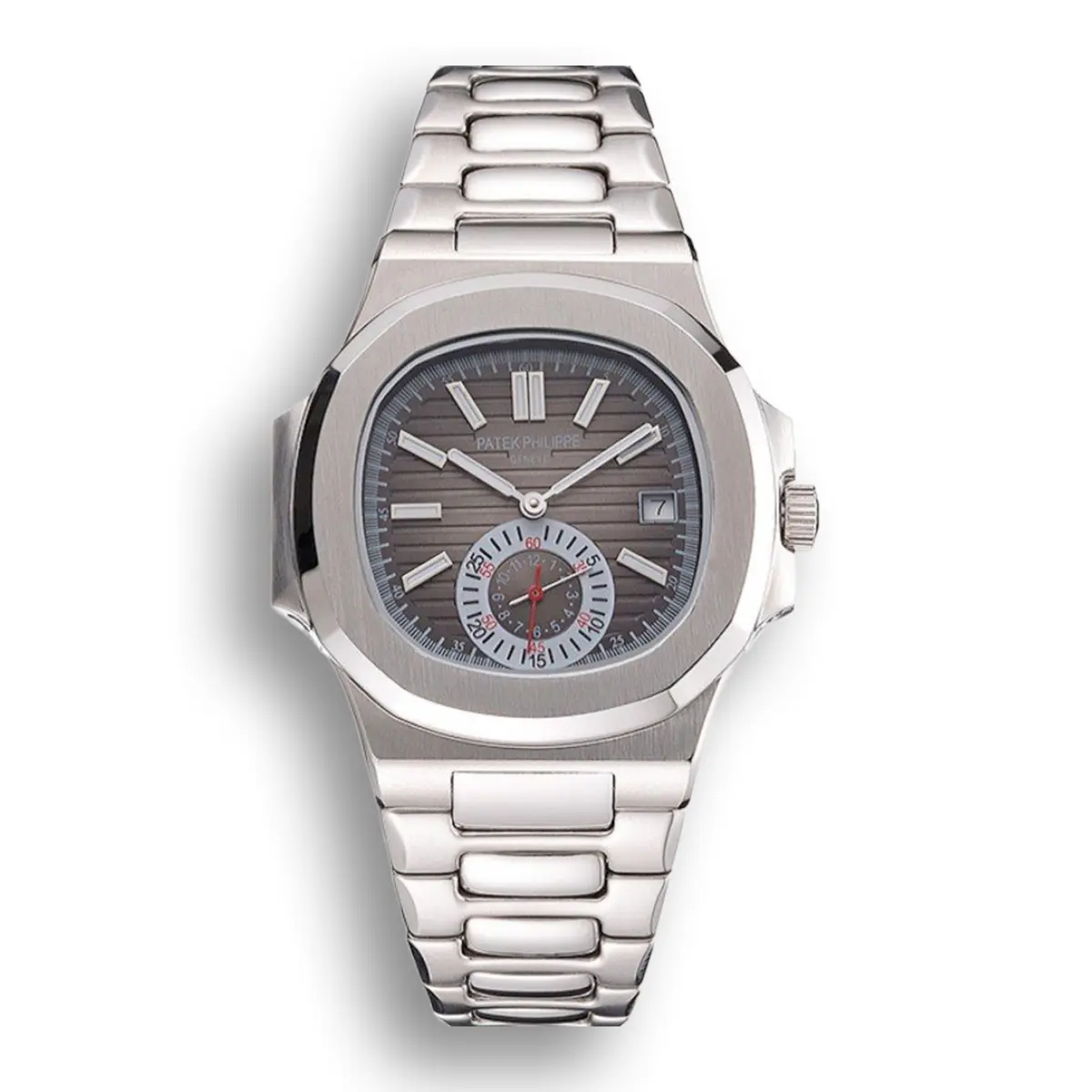 Nautilus 5980/1A-015 Dial Silver 40 mm, Stainless Steel
