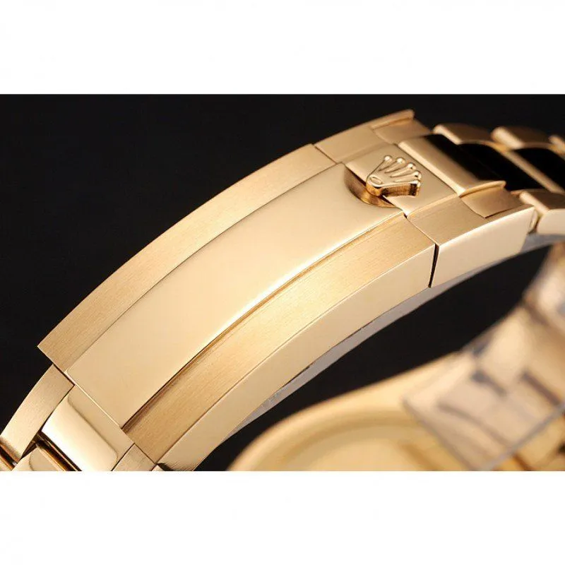 Swiss GMT Master II Green Dial And Bezel Gold Case And Bracelet 1453750