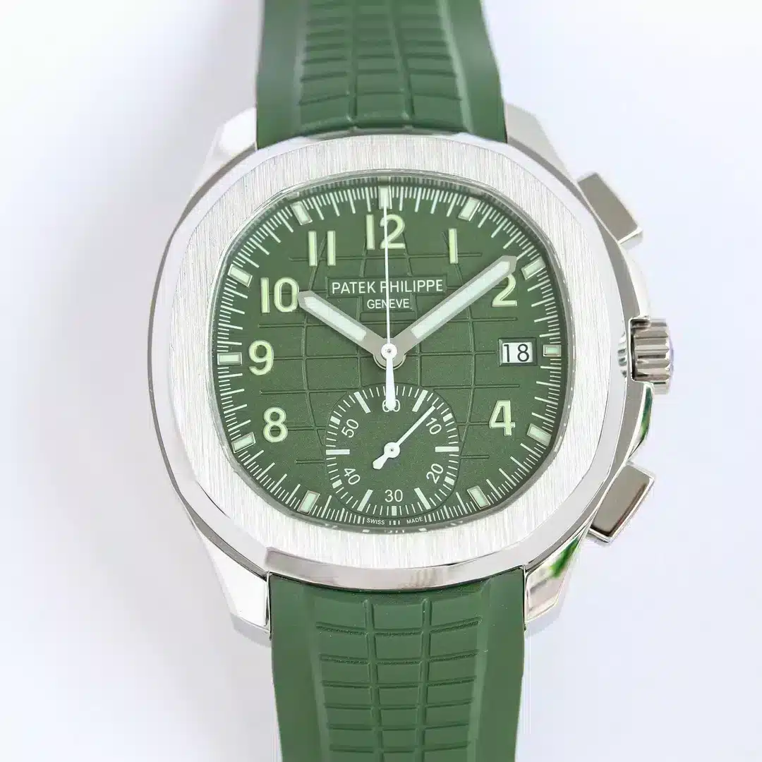 Aquanaut 5968A-001 Chronograph 42.2 mm,Steel,5968A-001 Green Strap