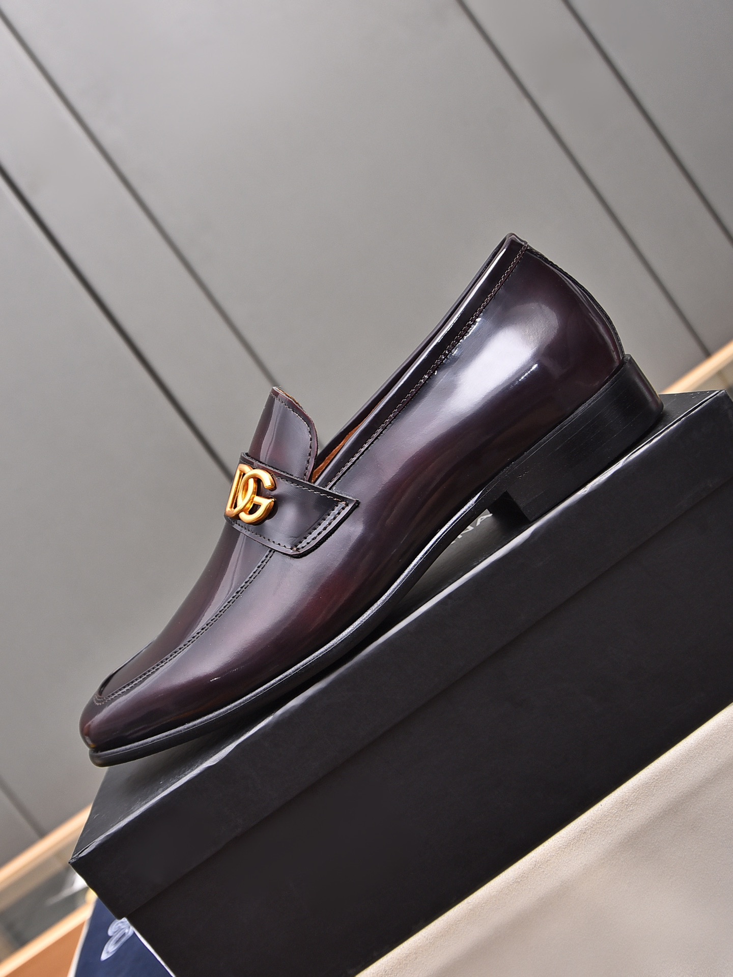 D&G men's leather shoes-73