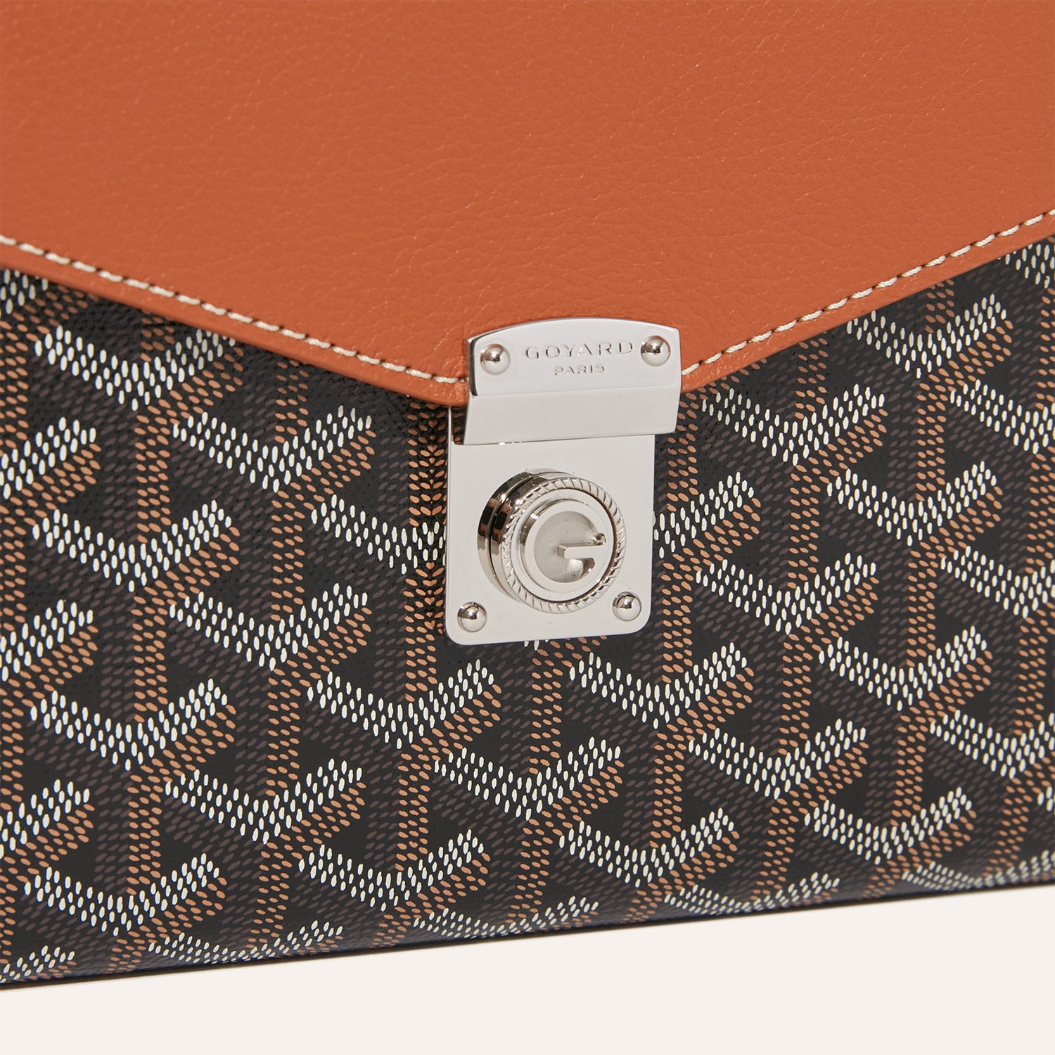 Chypre Wallet-Pouch Stripes and Initials