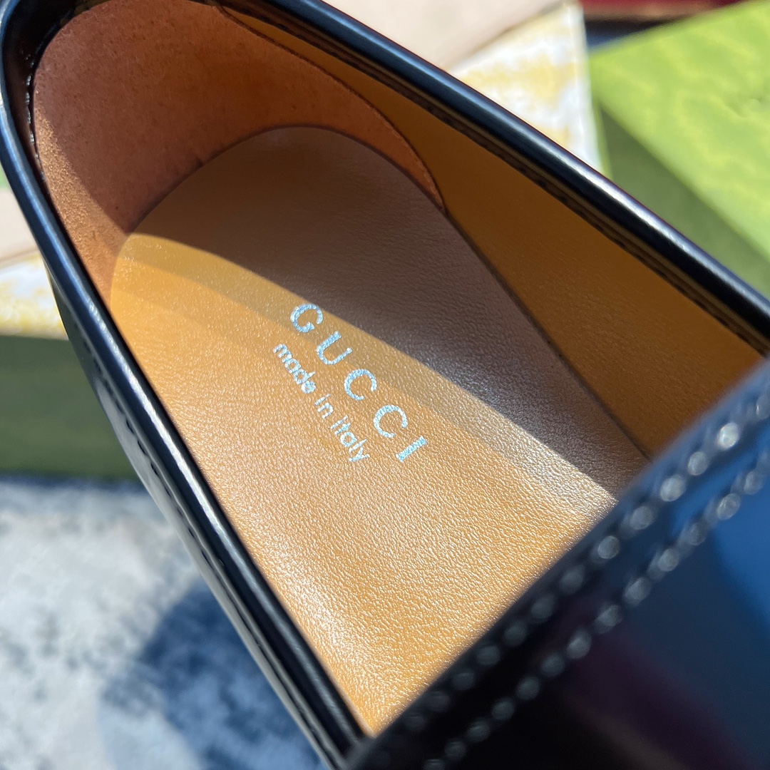 Gucci women's leather shoes-74