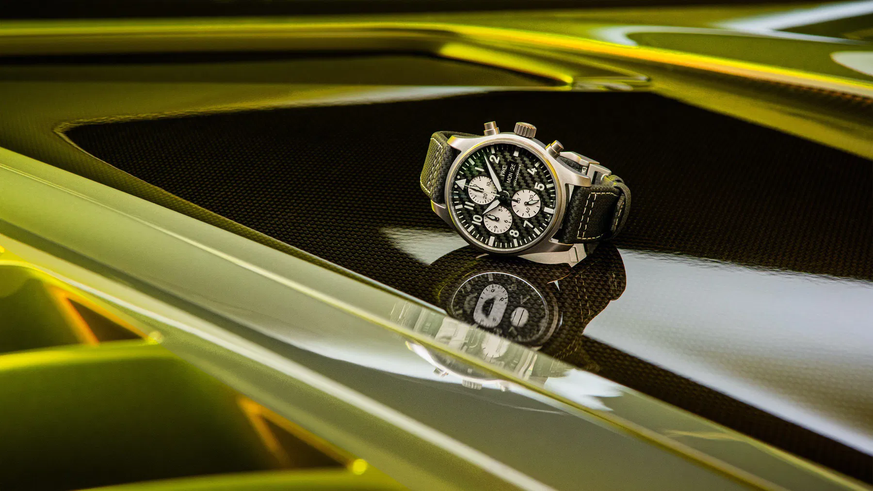 Schaffhausen Pilots watch chronograph top gun edition amg iw377903