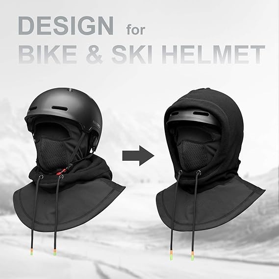 3 in 1 Winter Thermal Balaclava Hood Face Mask