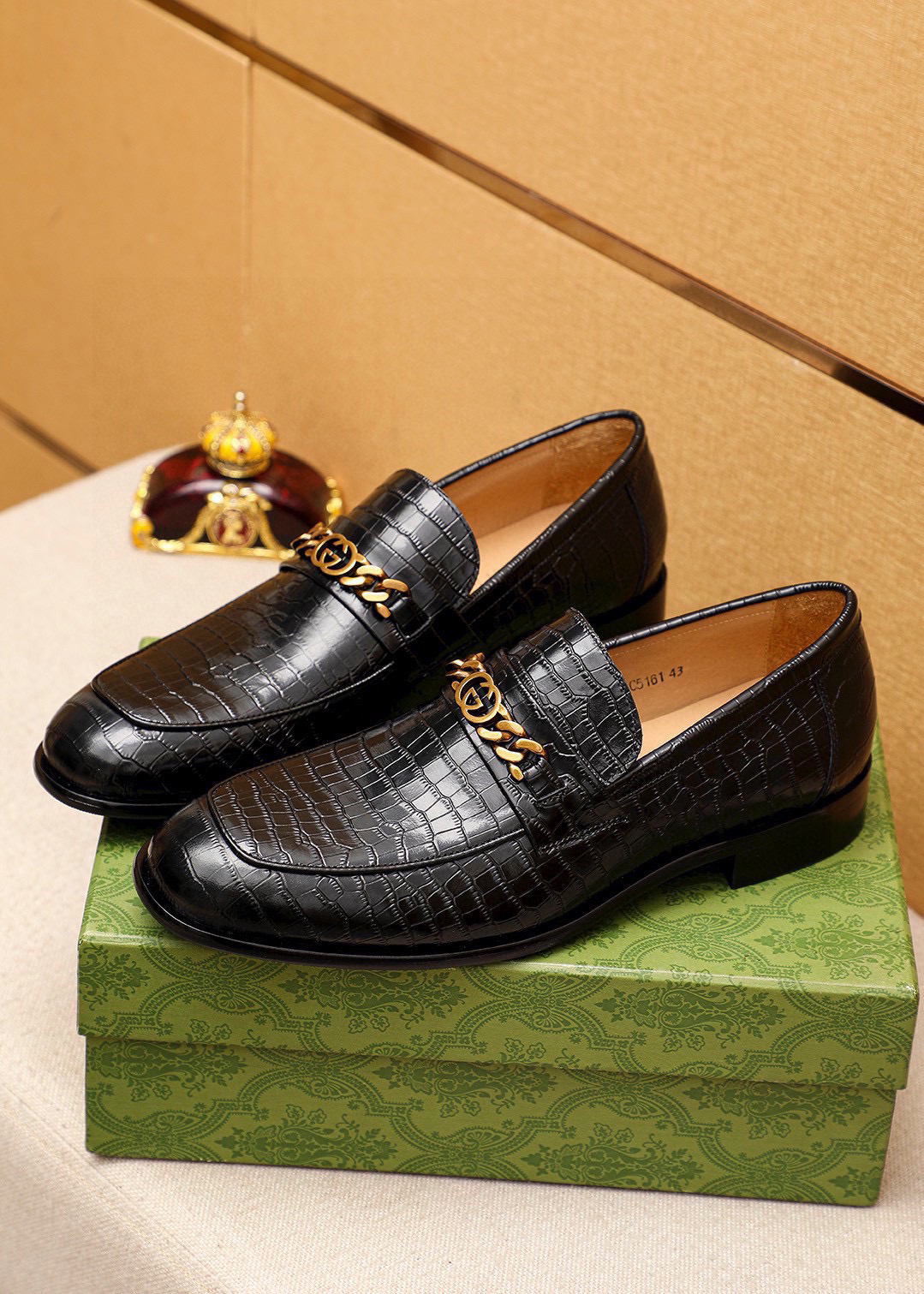 Gucci men's leather shoes-78