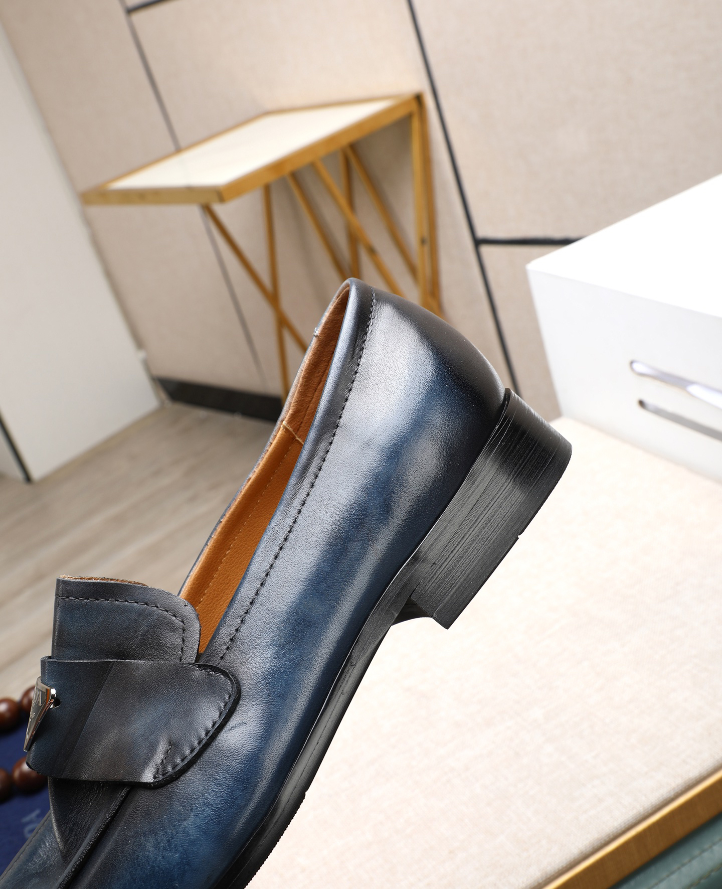 Prada men's leather shoes-58