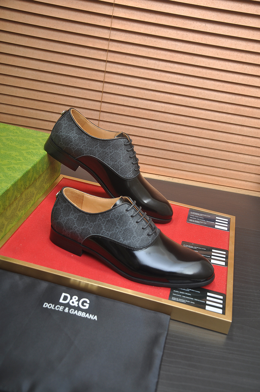 Gucci men's leather shoes-34