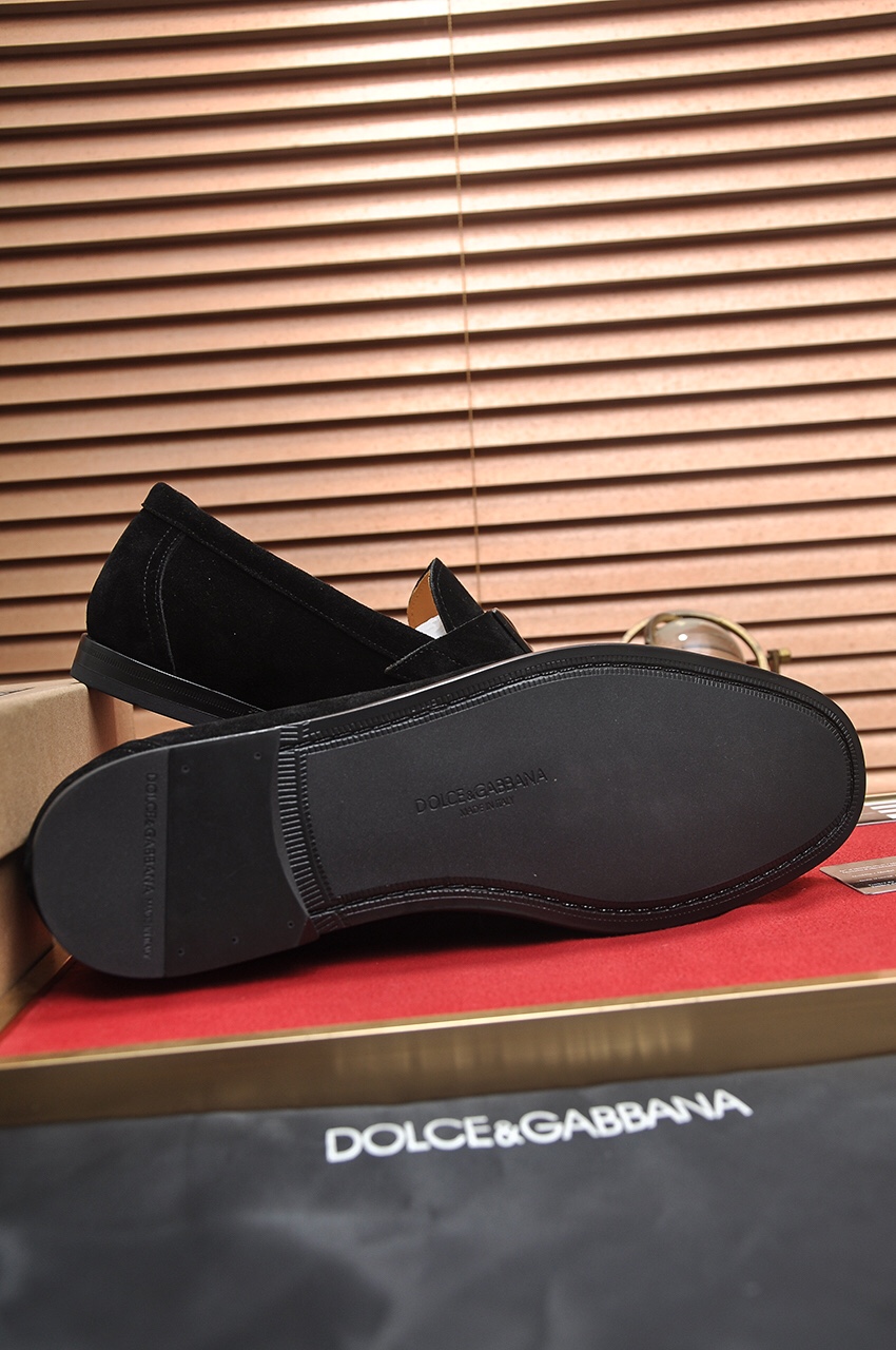 D&G men's leather shoes-83