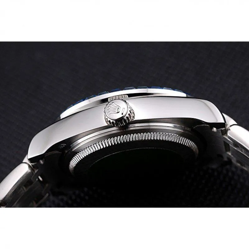Datejust Diamond Dial Blue Jewels Bezel Stainless Steel Case And Bracelet 622834