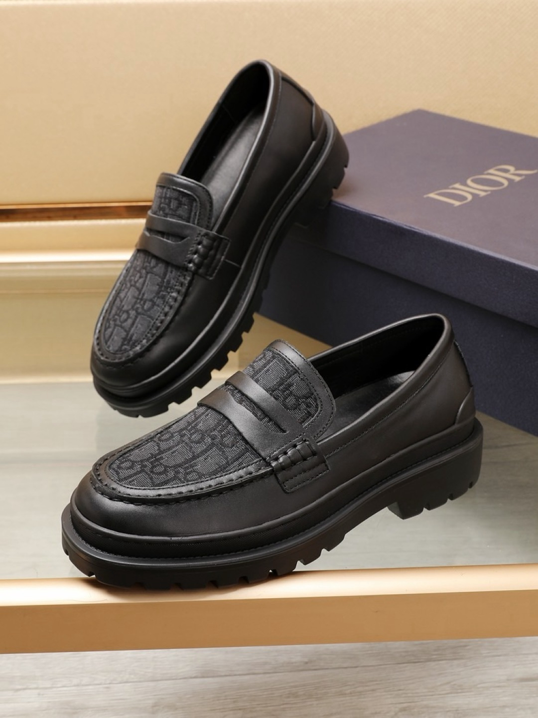 Dior men's leather shoes-36
