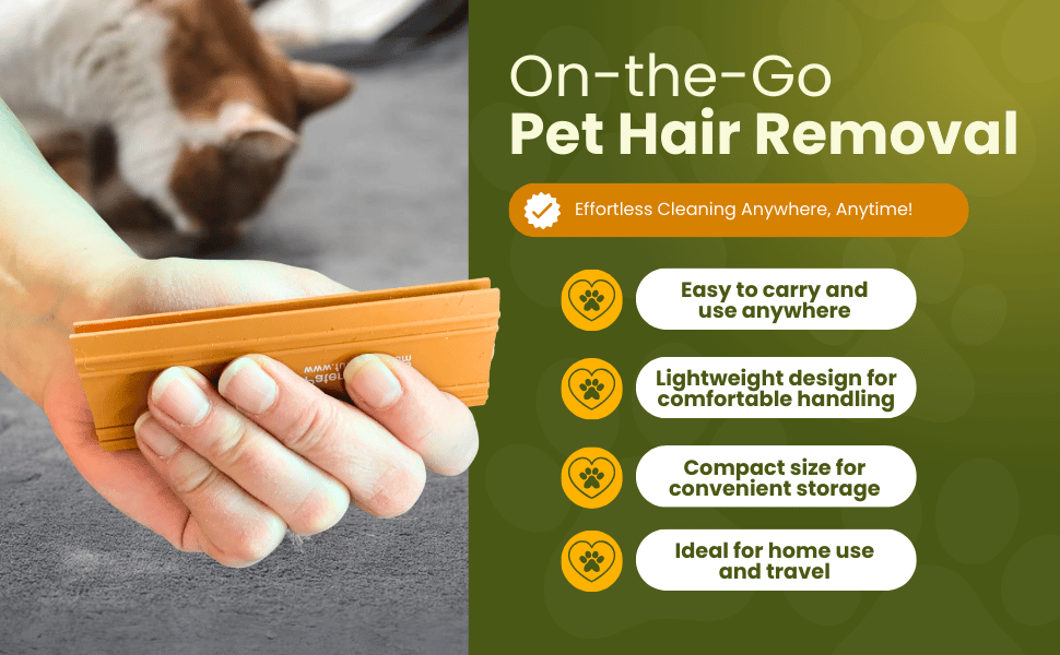 Easy Grip Pet Hair Carpet Scraper